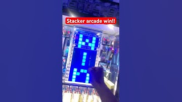 $90 Earbud Stacker Arcade Game WIN! #shorts #arcade #arcadegames #stacker #prize #prizegame