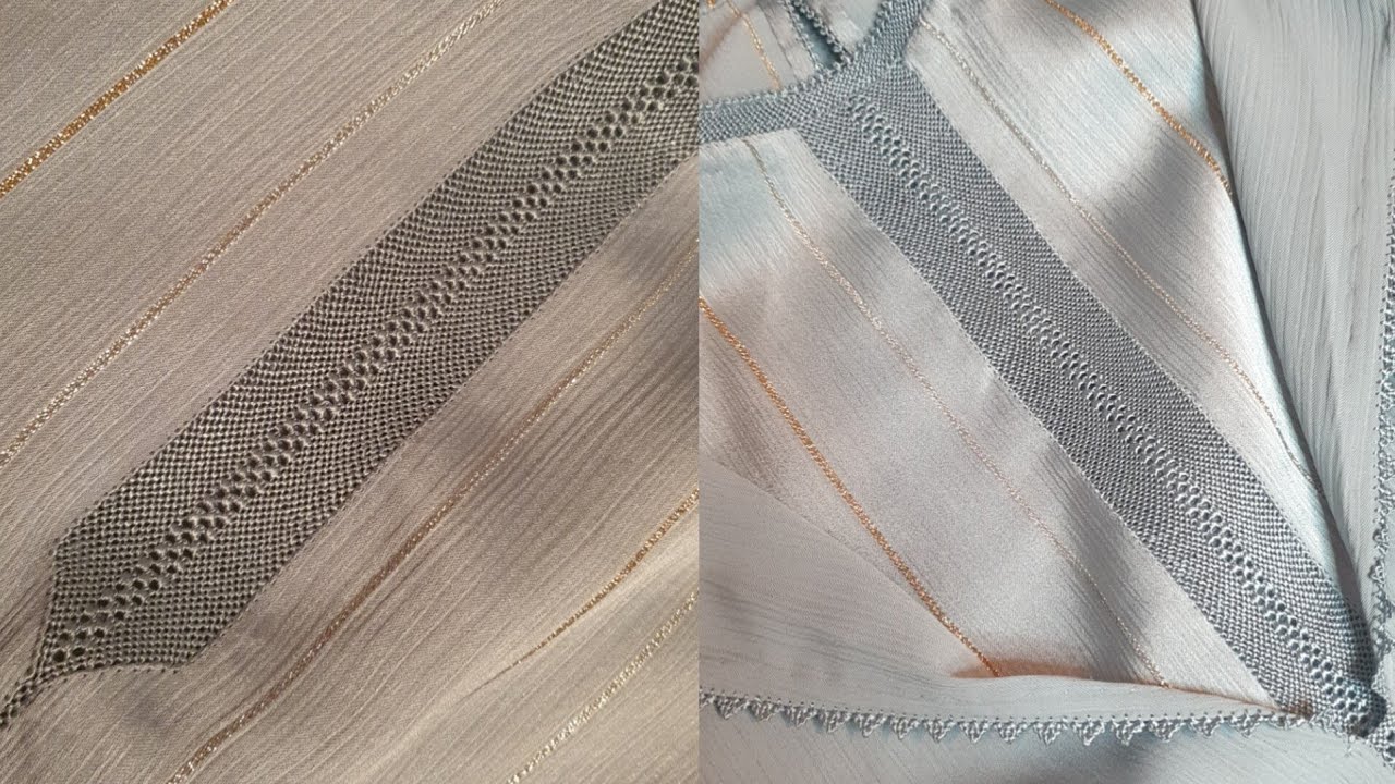 تعليم الراندة🪡راندة الحصيرة بشبيكة في الوسط