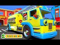 Rodas no caminhão de bombeiros | Musica para bebes | Little Treehouse Português | Vídeos animados