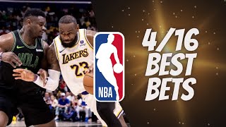 Best NBA Player Prop Picks, Bets, Parlays, Predictions for Today Tuesday April 16th 4/16