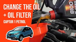 Change the oil and the oil filter Captur 1 0.9 TCe 