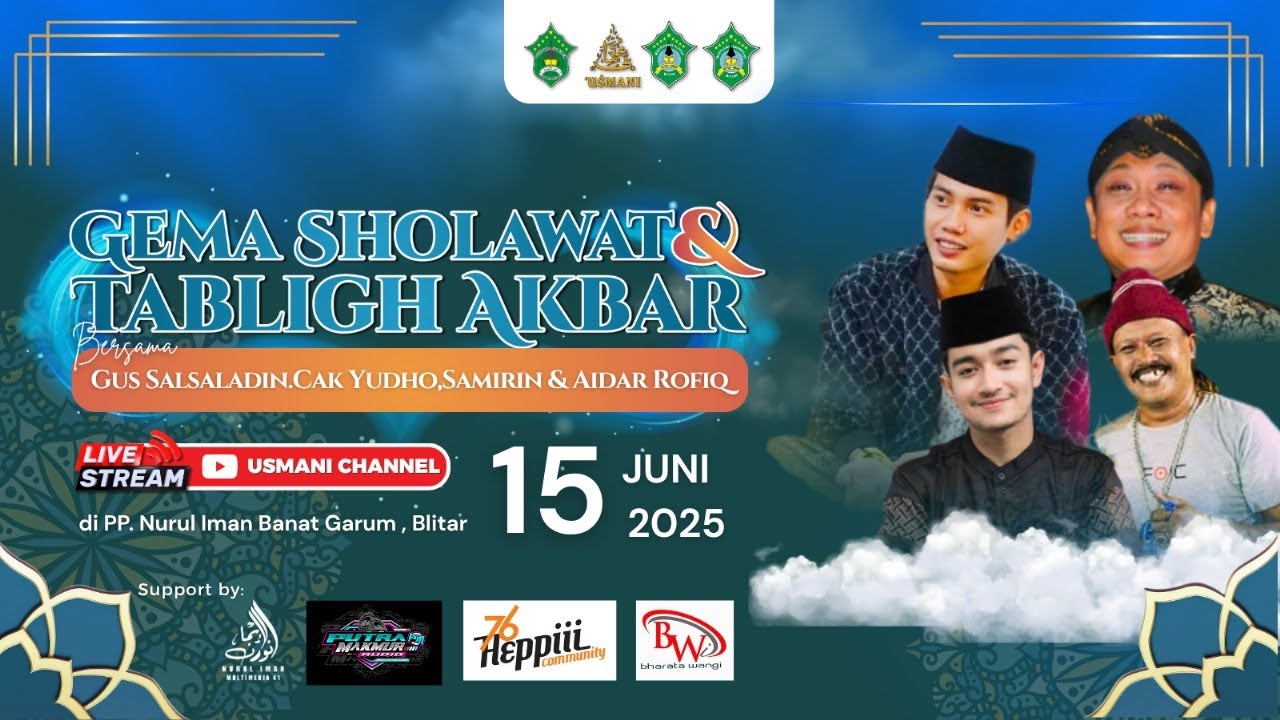 Gema Sholawat & Tabligh Akbar Gus Salsaladin, Cak Yudho, dan Aidar Rofiq