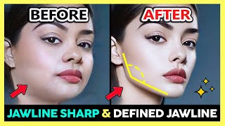 ✨ EXERCISE FOR  PERFECT CHISELED JAWLINE FEMALE, SHARP DEFINED JAWLINE | JAWLINE SCULPTING & SHAPING