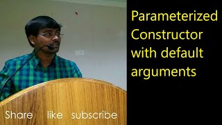 PARAMETERIZED CONSTRUCTORS WITH DEFAULT ARGUMENTS WITH EXAMPLES|| C++ PROGRAMMING-- Lecture-20
