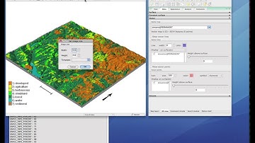 3D visualization of vectors and rasters in GRASS GIS 6.4: Draping points and lines
