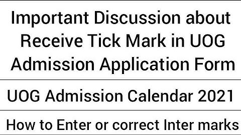 Important Discussion About Uog Admission And Merit List 2021