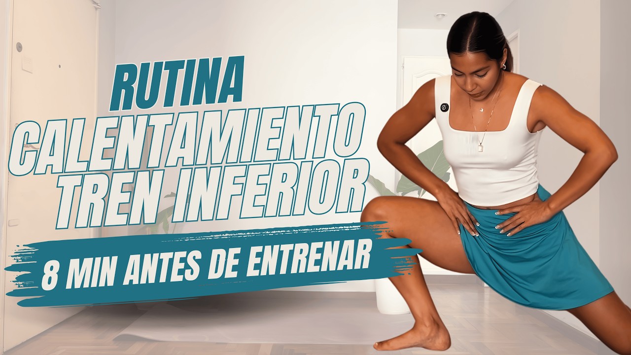 MOVILIDAD DE PIERNAS Y GLÚTEOS | Rutina de 8 Min ANTES de Entrenar (Sin Equipo)