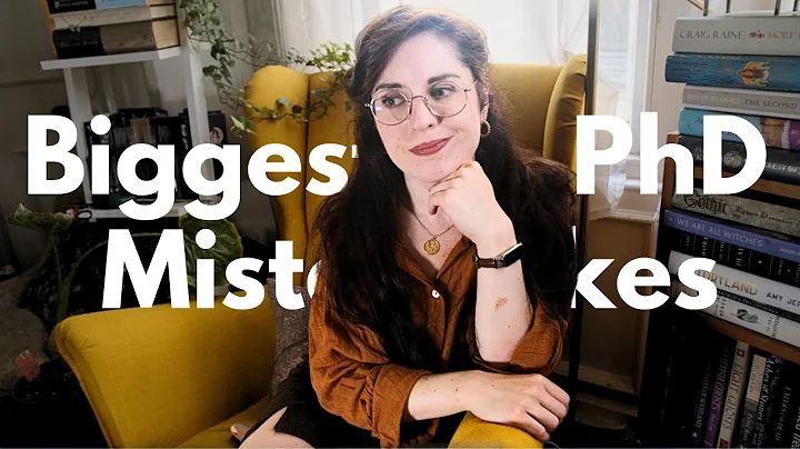 3 Biggest Mistakes I Made | First Year PhD Reflection