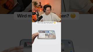 Wird man den Falt sehen? 😳