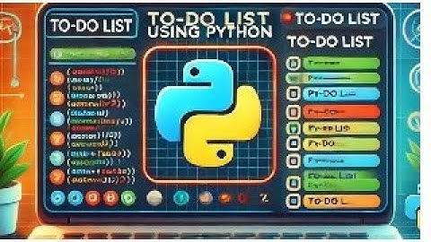 Create To-Do List Using Python #coding #python #programming