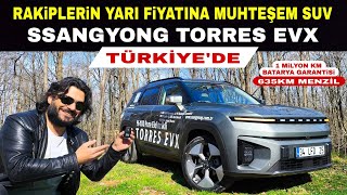 Ssangyong Torres Evx Türki̇yede Raki̇pleri̇ni̇n Yari Fi̇yatina 10 Yil 1 Mi̇lyon Km Batarya Garanti̇li̇ Suv