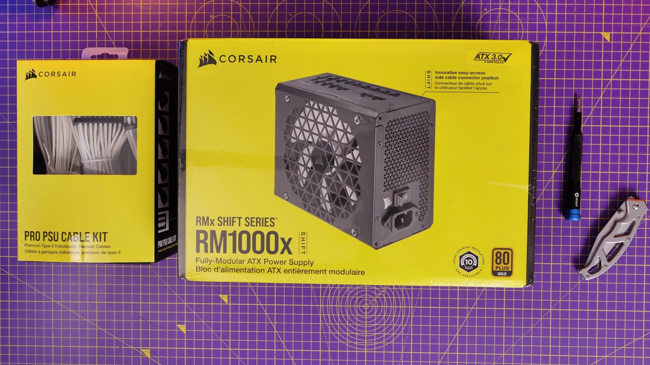 Corsair - RM1000e 80PLUS Gold - ATX 3.0 - Alimentation modulaire