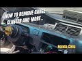 How to remove 92-95 Honda Civic gauge cluster and dashboard panel