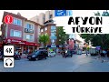 Afyon  trkiye  4k walking tour  city center yeilyol merkez