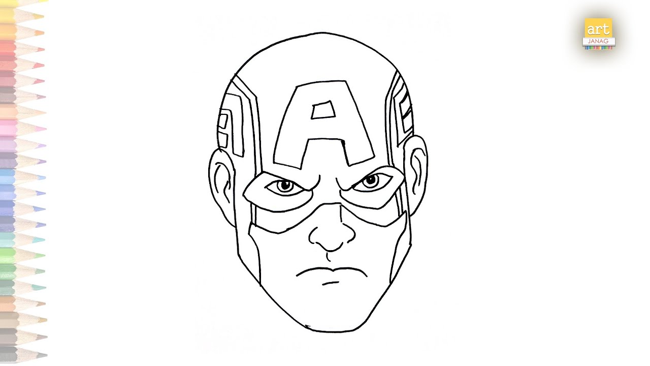 How to Draw CAPTAIN AMERICA (Avengers: Endgame) Drawing Tutorial - Draw it,  Too!