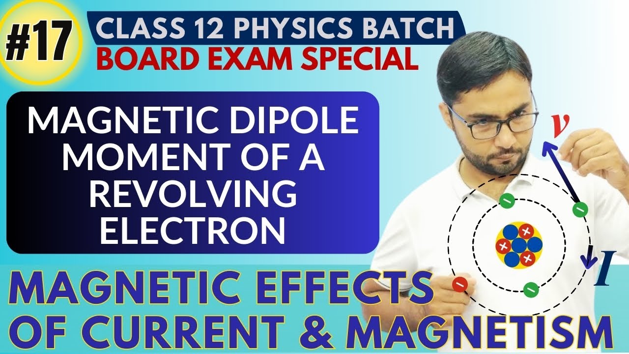 MEC&M \ #17 Magnetic Dipole Moment of a Revolving Electron\ CLASS 12 ...