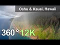 Oahu  kauai hawaii 360 aerial in 12k