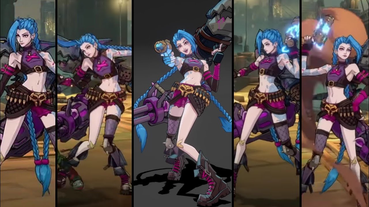 Jinx Project L Jinx in League of Legends Project L fighting game - YouTube