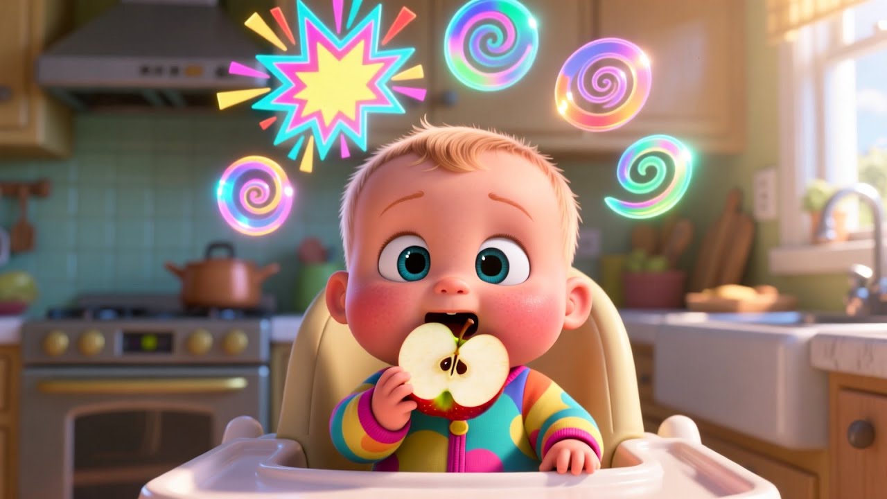 Snack Time Crunch 🍎🥕 | Fun Kids Song | Toddler Healthy Snacks