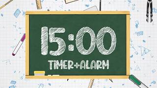 15 Minute Classroom Timer  - No Music ⏰