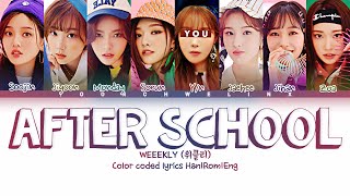 WEEEKLY (위클리) ↱ AFTER SCHOOL ↰ You as a member [Karaoke] (8 members ver.) [Han|Rom|Eng]