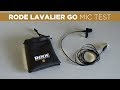 Is the RODE LAVALIER GO Mic Worth It? | Audio Test