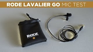 Is the RODE LAVALIER GO Mic Worth It? | Audio Test