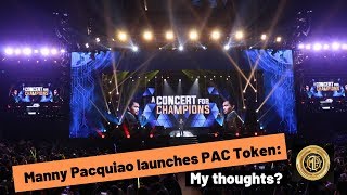 Manny Pacquiao launches PAC Token on GCOX - My thoughts