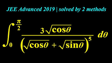 Jee advanced integral, 2019