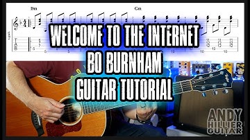 Bo Burnham Welcome to the Internet Guitar Tutorial Lesson