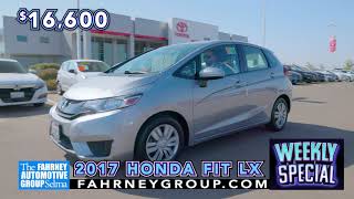Weekly Special 2017 Honda Fit