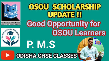 OSOU Update !! | OSSP || All Details about Scholarship Application || for OSOU Learners #pratyushsir
