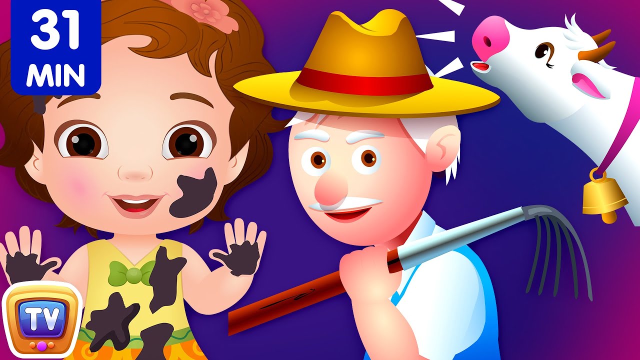 Old MacDonald Had a Farm Nursery Rhyme + More ChuChu TV Funzone Nursery