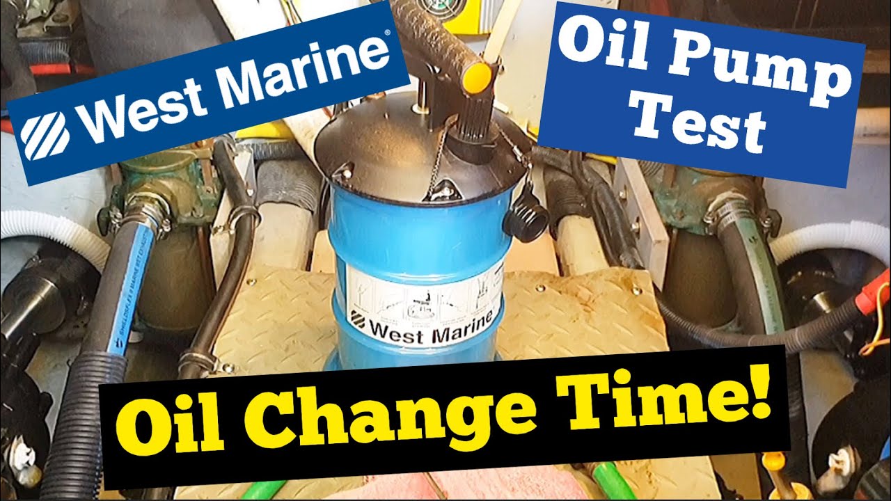 Boat Oil Change with West Marine oil pump 