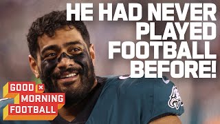 Jordan Mailata Talks Journey from Rugby to NFL | Good Morning Football