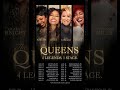 The Queens: 4 Legends, 1 Stage Tour kicks off tomorrow night in Las Vegas!
