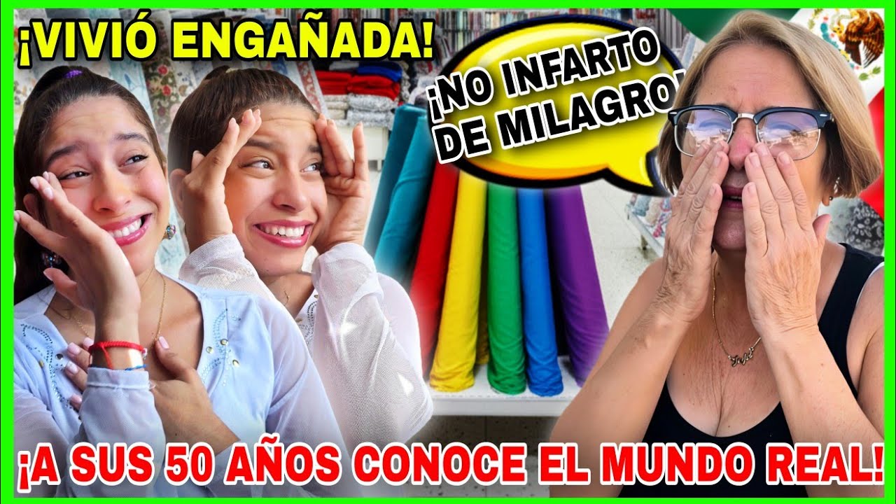 MADRE CUBANA🇨🇺 COSTURERA🧵 se EMOCIONA😭 al CONOCER a sus 50 AÑOS la LIBERTAD en una TIENDA MEXICANA🇲🇽