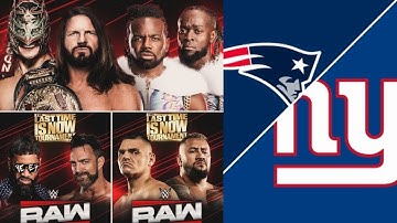 WWE Raw After War Games | Giants vs Patriots Week 13 MNF | Live Commentary & Reactions