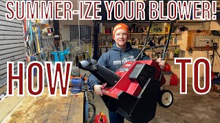 How to summerize / store a single stage snowblower!!! (Toro blower)