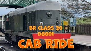 D8001 (20001) DRIVERS VIEW CAB RIDE TONES BR Class 20 Epping & Ongar Railway #railway#train #loco