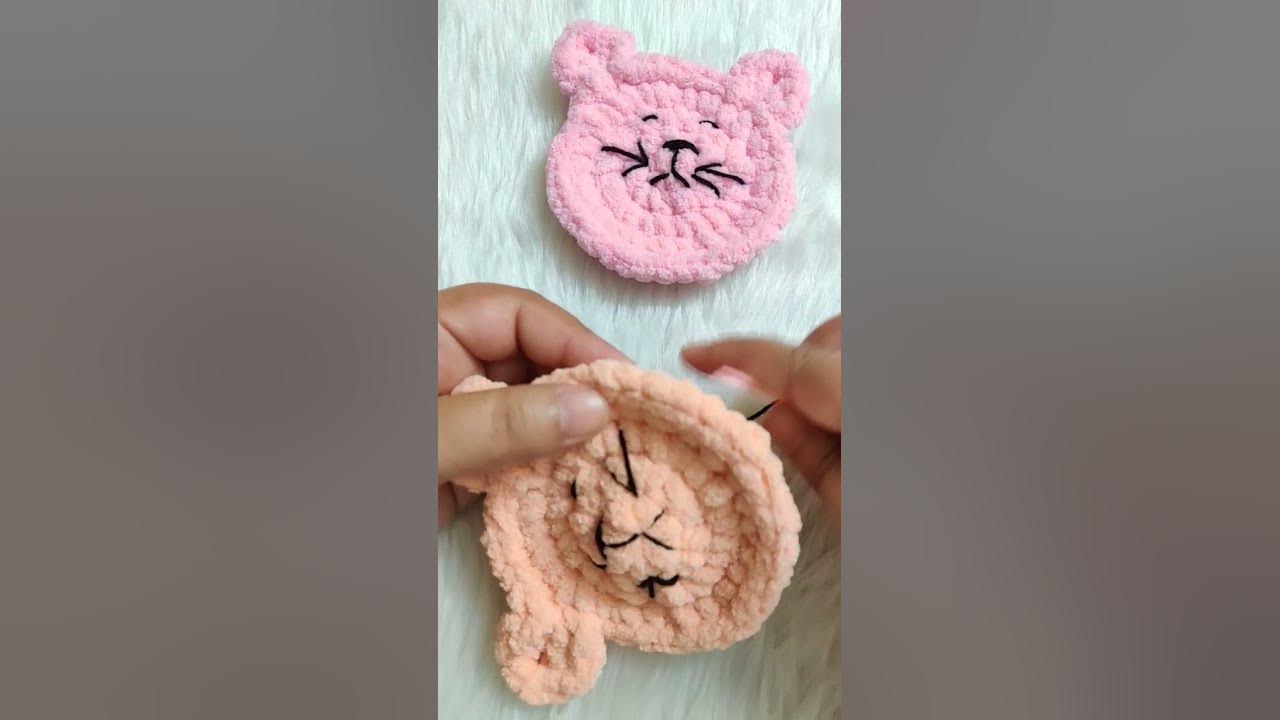 Crochet Cat Coasters – Gasp