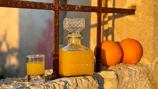 How to make ORANGE LIQUEUR Homemade in just 5 days 🍊ARANCELLO 🤪 Orange flavored liqueur