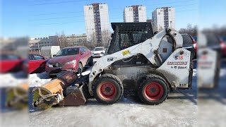 Гусеничный минипогрузчик Bobcat S18 / продажа, комплект навески