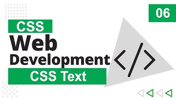 06CSS Text With W3School | CSS Tutorial for Beginners To Advance Part #6 | Bangla Tutorial
