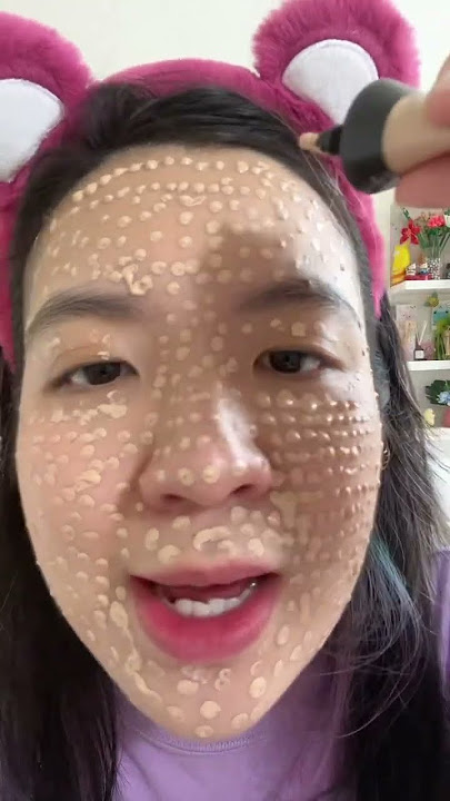 500 DOTS FOUNDATION CHALLENGE?! PLIS!😭🙏 #shorts #itsmeissie