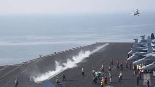 USS Dwight D. Eisenhower Flight Operations in the Arabian Gulf – Operation Inherent Resolve ✈️⚓