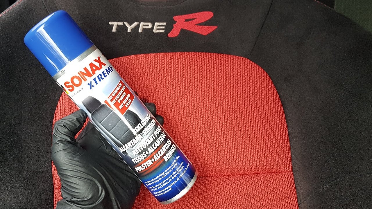 ASMR Sonax Xtreme Alcantara Upholstery Cleaner Interior Detailing