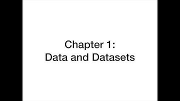 VIS Tableau Tutorial - Chapter 1 - Data and Datasets