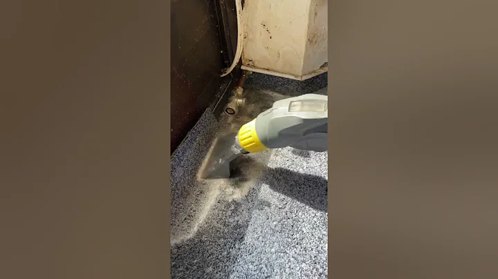 Wet cleaning of floor carpets with Kärcher Puzzi 30/4 professional spray extraction carpet cleaner