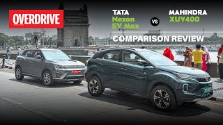 Tata Nexon EV Max vs Mahindra XUV400 comparison review - REAL city & highway EV test | OVERDRIVE